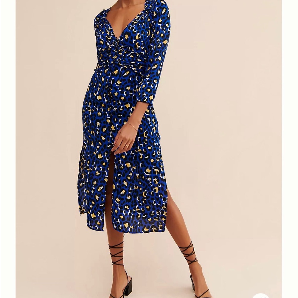 RAHI Leopard Midi Dress